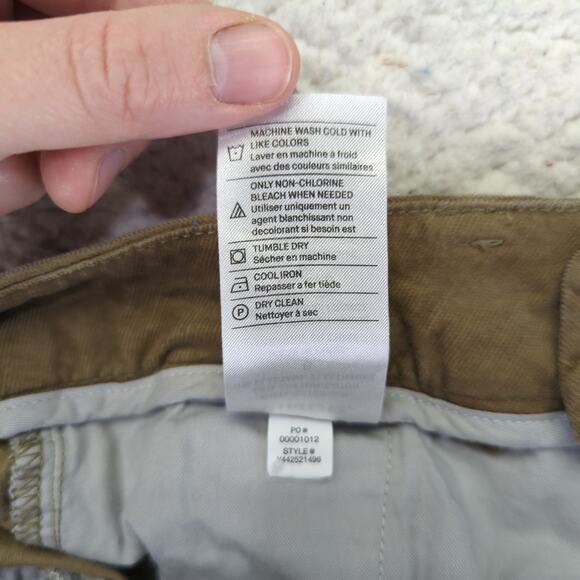 Vince Corduroy Chino Pants V442521496 Tan Beige Straight Leg Women's 6 Stretch - Picture 9 of 9